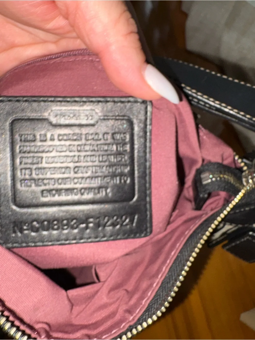 Coach Black and Gray Signature Canvas Shoulder Bag